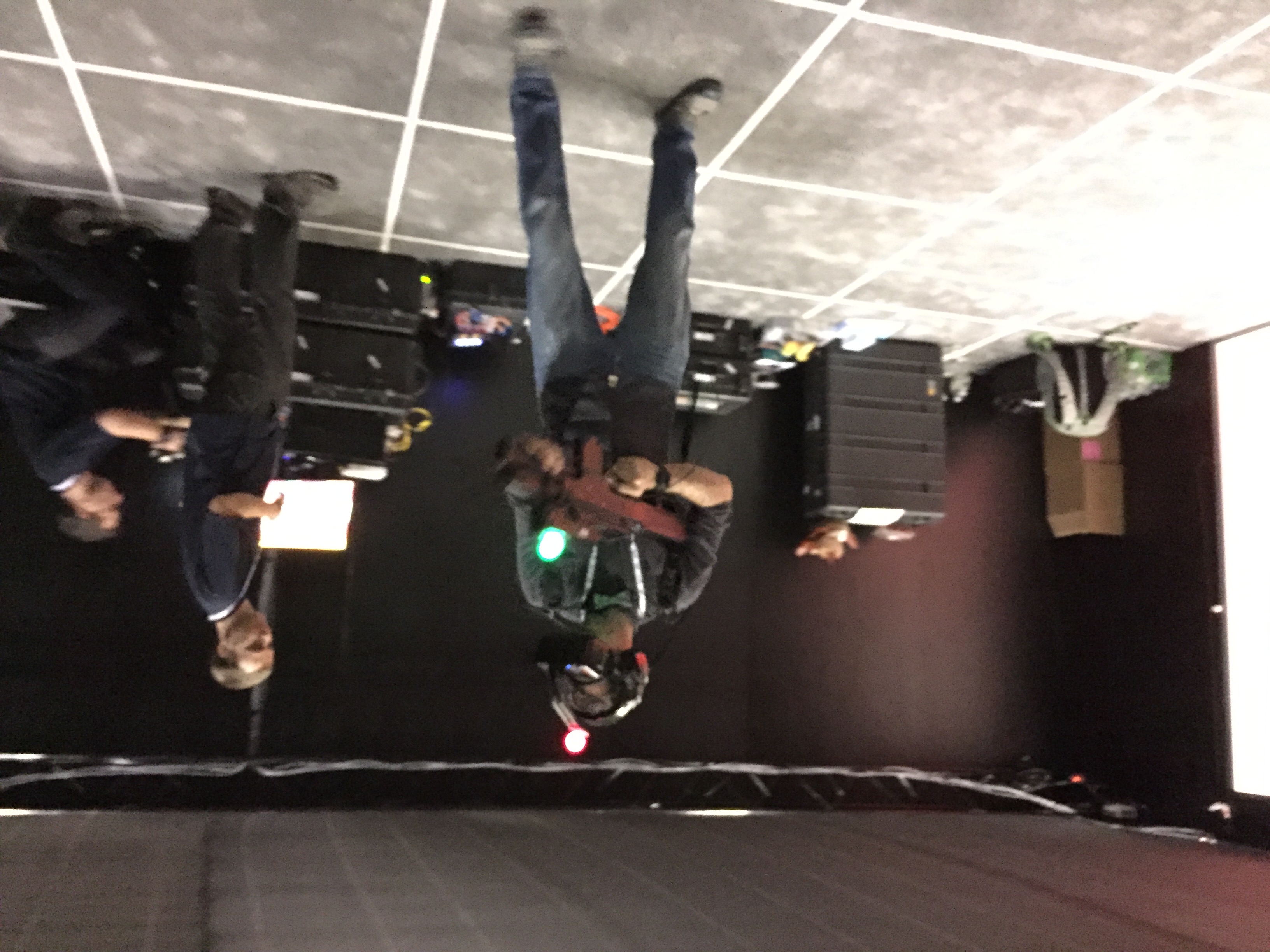 Brent Bushnell testing out a very early version of Zero Latency at IAAPA Orlando in 2015