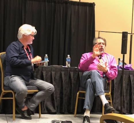 Me with Industry Legend Michael Getlan at the first VR Summit during Amusement Expo
